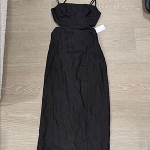 Reformation Asher Black Dress size 4